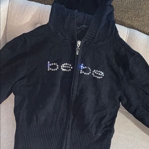 Cropped vintage cloth zip up Bebe